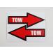 TOW POINT наклейка стикер водонепроницаемый повторный отшелушивание specification 2 шт. комплект тяга отметка ... стрела печать буксировочный крюк фаркоп украшать 269