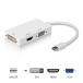 Mini DisplayPort/Thunderbolt to HDMI/DVI/VGAѴץ 3in1 ߥDP-DVI(24+1)ԥ/VGA ߥ D-Sub 15ԥ/HDMI 1080P G250 2