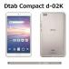 Dtab Compact d-02K для TPU прозрачный белый soft задний покрытие половина прозрачный задняя сторона кейс падение предотвращение 