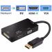  терминал DisplayPort1.2 to DVI(24+1) булавка /VGA Mini D-Sub 15 булавка /HDMI4K2K изменение адаптер 2160P черный 
