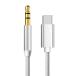 USB C-3.5MM изменение кабель мужской - мужской примерно 1m автомобильный AUX аудио мощность наушники Jack звук изменение кабель проводной динамик золотой 