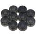 Yibuy 10 шт ..2.44x1.2cm черный пластик электрогитара foot переключатель шляпа эффект педаль ручка колпак 