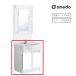 onedo/ one do/ старый мой комплект WSR-60TW-SW белый WSR type умывание единица керамика модель промежуток .60cm глубина 55cm зеркало * вентиль продается отдельно!