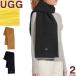  UGG UGG muffler палантин шарф женский мужской флис Logo зима защищающий от холода толстый ходить на работу посещение школы .... модный симпатичный бренд подарок чёрный чай цвет 