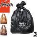  naan gaNANGApoketabru eko-bag men's lady's shopping bag sub bag folding compact light weight water-repellent stylish brand black black 