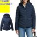  Tommy Hilfiger TOMMY HILFIGER с хлопком жакет с хлопком пальто внешний женский с капюшоном . легкий водоотталкивающий защищающий от холода ходить на работу посещение школы большой размер бренд темно-синий 