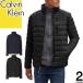  Calvin Klein Calvin Klein down jacket light down cotton inside blouson outer men's light weight protection against cold Golf large size brand black black navy 