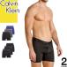  Calvin Klein Calvin Klein боксеры 3 шт. комплект 3 листов комплект мужской нижний одежда нижнее белье Logo бренд ko ton long хлопок передний .. чёрный черный серый 