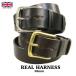 Англия производства бесплатная доставка REAL HARNESS[ настоящий Harness ]b ride ru кожа BELT-3.8 ширина 3.8cm [ толстый ] кожаный ремень мужской ( мужской )[smtb-m]