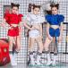  Kids танцевальный костюм выставить девушки hip-hop Kids танцевальный костюм . рука танцевальный костюм jazz девочка ребенок одежда постановка одежда Kids Dance tops брюки Корея 