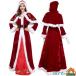  солнечный ta женский длинный? рукав elegant One-piece шляпа манто красный Рождество Santa Claus маскарадный костюм большой размер постановка одежда новый год . культура праздник 