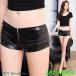  искусственная кожа шорты танцевальный костюм микро Mini шорты женский короткий хлеб Rollei z hot брюки одноцветный стрейч тугой 