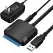 Runbod SATA USB Ѵ֥ 3.5 HDD SATA USBѴץ 2.5 HDD SSD USB Ѵ֥ PSEǧں12V/2AŸդ SATA3 USB3.0 UAS