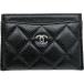 CHANEL/ Chanel matelasse A31510 футляр для визитных карточек футляр для карточек черная икра s gold черный женский 