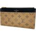 LOUIS VUITTON/ Louis * Vuitton тонкий perth монограмма Rebirth M80348 футляр для карточек PVC/ кожа Brown унисекс 