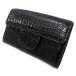  кошелек для мелочи . двоякое применение [hen заем производства ] коврик обработка футляр для карточек крокодил черный унисекс 
