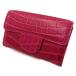  кошелек для мелочи . двоякое применение [hen заем производства ] коврик обработка футляр для карточек крокодил IBIZA(f- автомобиль розовый серия ) унисекс 