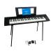 #YAMAHA piaggero NP-12B электронный клавиатура 61 ключ черный педаль AC адаптор . поверхность установить подставка есть рабочее состояние подтверждено 2612287