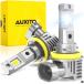 AUXITO 2 �� 12V H8 H9 H11 LED �إåɥ饤�ȥե����饤�ȥХ�֥������� 16000LM H16JP 9005 HB3 9006 HB4 LED �ե���쥹�إåɥ���̵����