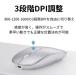 LED�_10�F����I���\�^���C�����X�}�E�X Wireless mouse �ɔ��^ Bluetooth5.2 ���� 2.4GHz Type-C�[�d�� �É� ���^ �����x 3�i�KDPI�ؑ� �I�V�������^�}�E�X �֘A�摜5