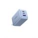 UGREEN Nexode 65W быстрое зарядное устройство Type-C 3 порт [USB-C *2.USB-A*1]PD3.0 PPS GaNII складывать 