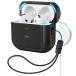 ESR AirPods5/4 кейс 2026/2024 MagSafe соответствует магнит крышка с ремешком .Hybrid серии черный 