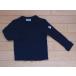  Pom Ponette pom ponette ребенок одежда девочка футболка с длинным рукавом tops cut and sewn темно-синий ребра с высоким воротником осень-зима 95cm *3 Kids baby девушки б/у одежда ребенок ребенок 