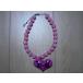  Earth Magic EARTH MAGIC outlet ребенок одежда девочка колье свободный размер *4 розовый Heart девушки женщина . Kids б/у утилизация б/у одежда ребенок 