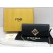 FENDI( Fendi ) FF бриллиант цепь бумажник сумка на плечо черный / 8M0365 [64653-007]