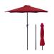  зонт сад зонт 270cm uv cut водоотталкивающий металлический руль открытие и закрытие пляжный зонт садоводство двор терраса уличный пляж кемпинг 
