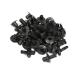 ACROPIX car fender push type plastic rivet fastener universal 8mm hole black 50 piece 