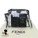  Fendi FENDI Mini pi- Cub - Defender Mini покрытие винил кожа прозрачный чёрный черный ручная сумочка ткань пакет разряд A женский сумка [ средний...