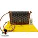  Goyard GOYARD прекрасный товар pryume сумка бумажник 2WAY чёрный × Brown сумка на плечо compact бренд кошелек популярный ткань пакет разряд S женский сумка...