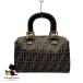  Fendi FENDI Zucca ручная сумочка Mini Boston парусина кожа Brown Gold металлические принадлежности женский сумка [ б/у ]