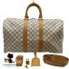  Louis * Vuitton LOUIS VUITTON N48223 ключ poru частота lie-ru45 Damier azur белый Boston брендовая сумка большая вместимость ощущение роскоши модный популярный путешествие...