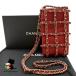  Chanel CHANEL цепь плечо сумка на плечо смартфон сумка мобильный кейс наклонный .. сумка красный красный Gold металлические принадлежности портфель портфель сумка сумка...