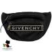  Givenchy GIVENCHY сумка "body" сумка-пояс поясная сумка нейлон Logo чёрный черный серебряный металлические принадлежности разряд A сумка [ б/у ]