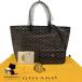  Goyard GOYARD как новый солнечный Louis PM чёрный большая сумка бренд сумка на плечо большая вместимость модный популярный сумка есть ткань пакет разряд S сумка [ б/у ]