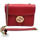  Gucci GUCCI Inter locking красный Gold металлические принадлежности цепь сумка на плечо бренд модный роскошный party обычно держать compact Ran...