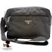 Prada PRADA BT0166te Hsu to сумка на плечо наклонный .. нейлон чёрный черный серебряный металлические принадлежности портфель портфель сумка сумка разряд AB сумка [ б/у ]