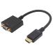  сигнал likHDMI-VGA изменение адаптер 15cm HDMI мужской to VGA женский HAVGF-707BB