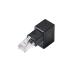  Elecom RJ45 L знак изменение коннектор (Cat5e/ нисходящий ) подключение когда нисходящий . кабель .... черный LD-RJ45U5ELDBK
