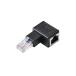  Elecom RJ45 L знак изменение коннектор (Cat5e/ левый направление ) подключение когда левый направление . кабель .... черный LD-RJ45U5ELLBK