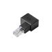  Elecom RJ45 L знак изменение коннектор (Cat5e/ правый направление ) подключение когда правый направление . кабель .... черный LD-RJ45U5ELRBK