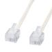  Sanwa Supply мягкость тонкий кабель ( белый ) TEL-S2-20N2