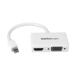 StarTech MiniDisplayPort подключение путешествие A/V адаптер 2 in 1 MDP2HDVGAW 1 шт 