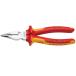 KNIPEXknipeks1000V изоляция игла нос плоскогубцы размер 185×85×30mm 0826-185 инструмент tool DIY работа инструмент 