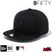 �j���[�G�� NY �L���b�v 9FIFTY NEWERA MLB �j���[���[�N�E�����L�[�X 14524957 �u���b�N �u���b�N �� �� �A�W���X�^�[