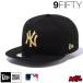 �j���[�G�� NY �L���b�v 9FIFTY NEWERA MLB �j���[���[�N�E�����L�[�X 14524956 �u���b�N �S�[���h �� �� �A�W���X�^�[