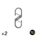 NITEIZE Night I zZkalabina-#2 Z-SERIES DUAL CARABINER ключ суммировать .kalabina